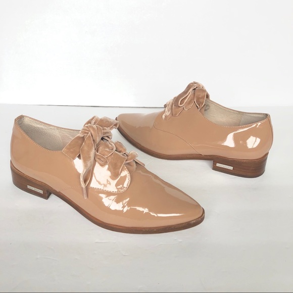 Louise et Cie Adwin Blush Velvet Lace Up Oxford 7 - Picture 6 of 8